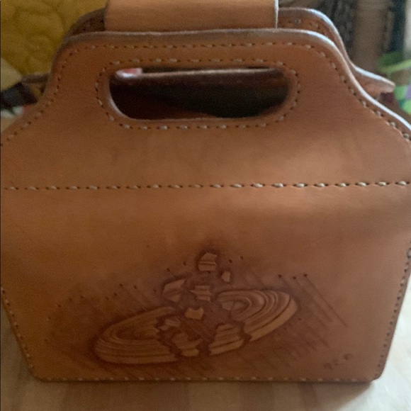 Brown Leather shot gun shell Bag for Blue Rock shooting